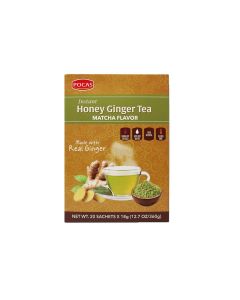 Pocas - Ginger Honey Tea - Matcha Flavor - 24 bags (20 sachets x 18g)