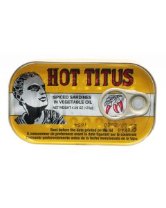 Titus - Sardines - Hot - 125 g/ 50 Pcs